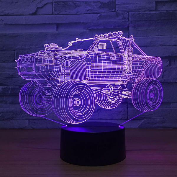 Off-road Vehicle 3D Lamp